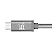 LAX Gadgets Micro USB Cable - Charging Cable USB to USB-A - Durable Nylon Braided Android Charger Cable - High Data Sync - 10ft - Gray