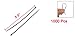 uxcell 1000 Pcs 140mm x 2mm Self Locking Wire Cable Zip Tie 5.5 inches Black