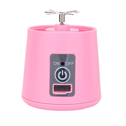 Fullwei Compact Juicer Machines, 380ml USB Electric Fruit Juicer Handheld Smoothie Maker , Portable Quiet Juice Cup (Pink)