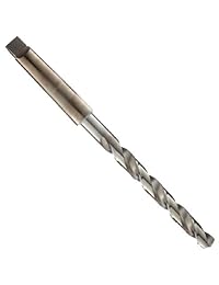 Cleveland 2440 Acero Cobalto Broca vástago, óxido de oro Acabado, cónica Morse Taper vástago, 135 Degree Notch punto, 1
