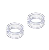 Tunnels Clear Acrylic Screw Fit Flesh Tunnel Plug 2 Pieces from 10 Gauge - 16mm - Choose your Size