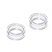 Tunnels Clear Acrylic Screw Fit Flesh Tunnel Plug 2 Pieces from 10 Gauge - 16mm - Choose your Size