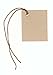 100 Blank KRAFT Hang Tags (1-3/4