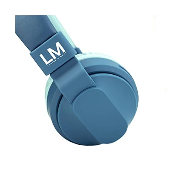 Louise-Mann-Kids-Bluetooth-Headphones-with-Volume-Limit-Over-Ear-Headphones-for-Kids-Foldable-On-Ear-Headphones-with-Microphone-Micro-SDTF-for-School-Travel-Cell-Phones-PC-Tablets-Blue Louise & Mann Kids Bluetooth Headphones with Volume Limit, Over Ear Headphones for Kids, Foldable On Ear Headphones with…