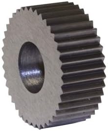 High Speed Steel Knurl - Diameter : 1/2" Tooth Pattern: STRAIGHT Finish/Coating: Lapped Tooth Finish HOLE SIZE: 3/16" KN