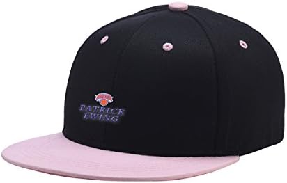 NewCents Patrick Favorite Player Ewing Black Mix Pink Embroidered Logo Adjustable Hiphop Hat Baseball Cap Onesize For Men