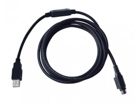 Fatek FBs-U2C-MD-180, FBs-Main unit Port 0 (RS232 MD4M) to Standard USB AM connector communication cable, 180cm long f(6 ft) for Fatek PLC Programming