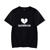 Men Women Xxxtentacion T-Shirt Summer Top Rapper RIP Sad Broken Heart Cool Short Sleeve Tee Shirt Black White