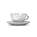 Tassen Face Espresso Coffee Cup with Saucer (Kissing)