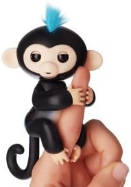 Finger Monkey Fun &amp; Learning Kids Toys | Interactive, Playful, Cute, With Babbling Sounds &amp; Noises, Moving Head | For Boys, Girls, Birthdays, Party Favors, Pencil Toys &amp; More (Black)