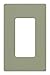 Lutron Claro 1 Gang Decorator/Rocker Wallplate, Satin, Greenbriar (1-Pack) | SC-1-GB