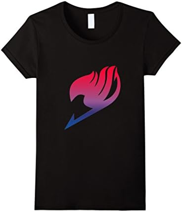 Women's Fairy Tail Logo Anime T-shirt Small Black