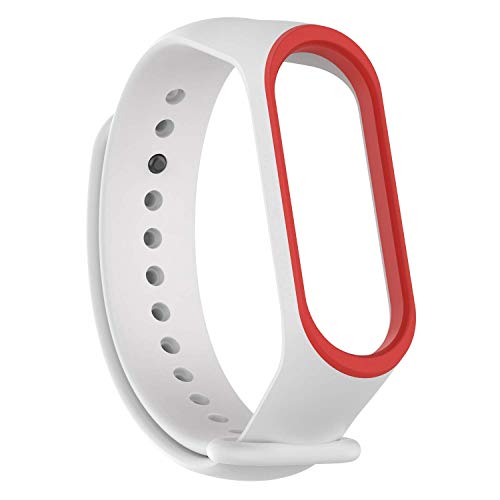 Sounce Adjustable Xiaomi Mi Band 3/ Mi Band 4 Watch Silicone Strap Band Bracelet - Set of 5
