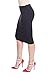 Esteez Ponte Pencil Skirt for Women Below Knee with Tummy Control Houston skirt