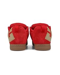 DC Men's Court Graffik SE Skate Sneaker, RED, 13