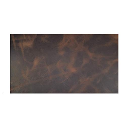 Leather Square (10 x 18 in.) for Crafts/Tooling/Hobby Workshop, Medium Weight (1.8mm) by Hide & Drink :: Bourbon Brown