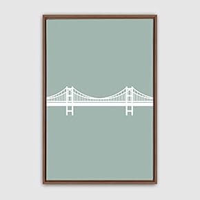 Framed Canvas Wall Art Minimalistic Painting Canvas Prints Home Artwork Decoration for Living Room,Bedroom - 16x24 inches