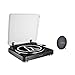 Audio-Technica AT-LP60SPBT-BK Fully Automatic Belt-Drive Wireless Turntable and Speaker System Black