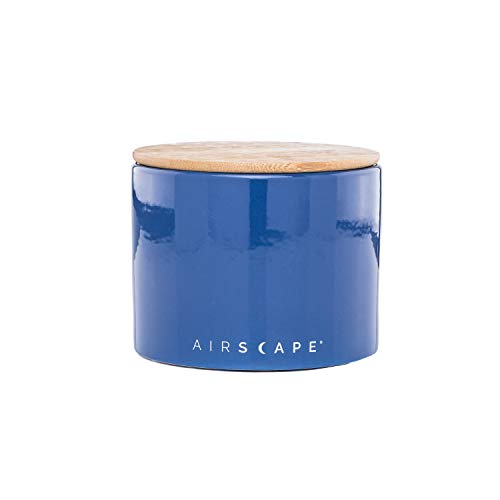 Airscape-Ceramic-Coffee-and-Food-Storage-Canister-4-Small-Patented-Airtight-Inner-Lid-Releases-CO2-and-Preserves-Food-Freshness-Glazed-Ceramic-with-Bamboo-Top-Cobalt-Blue