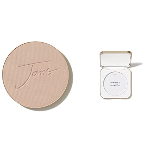 jane iredale PurePressed Base Mineral Foundation Refillable Compact Set| Semi Matte Pressed Powder with SPF | Talc Free, Vegan, Cruelty-Free