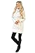 Gemijack Womens Hoodie Dress Funnel Neck Cotton Solid Color Long Sleeve Tunic Sweatshirt Dress