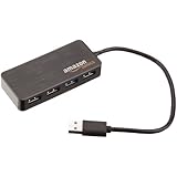 AmazonBasics 4 Port USB 3.0 Hub with 5V/2.5A power adapter