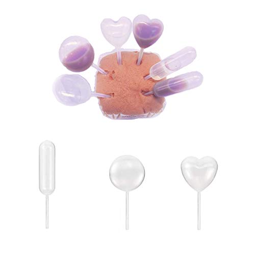 150pcs 4ml Disposable Plastic Squeeze Transfer Pipettes-Heart,Round and Rectangular,3 Shapes for Cupcakes, Chocolate,Strawberries - Thumbnail 4