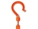 Ergodyne Squids 3510S Tie Hook, Short, Orange