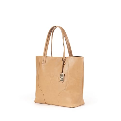 Cloe - Bolsa Tipo Tote 3 En 1 Color Camel - Negro Para Mujer