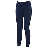 HR Farm Women's Full Seat Silicone Grip Breeches Horse Riding Jodhpurs (Navy, 26)