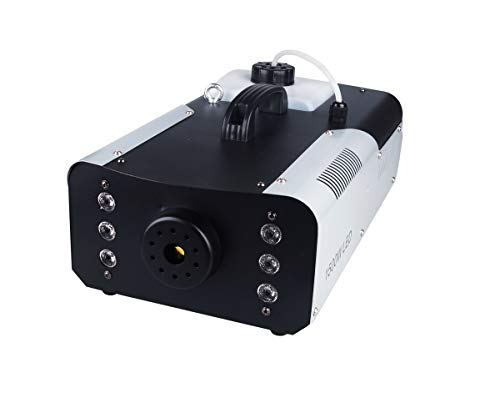 Led Fog Machine,1500w Smoke Machine, With 6x3w 3in1 Led,Wired Control and Remote Control, Use For Disco, Ballroom, KTV, Bar,Club, Party, Wedding