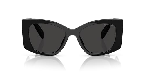 Michael Kors MK2244U Costa Blanca Sunglasses, Black/Dark Grey Solid, 53 mm