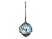 Hampton Nautical Light Blue Japanese Glass Ball Fishing Float with Brown Netting Decoration 3