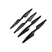 Fytoo 4PCS Protective Cover with 4PCS Propeller for HS700 HS700D Brushless Four-axis Aircraft Upgraded Accessories UAV Anti-Collision Ring (Black)