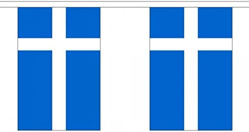 Sierra Leone Shetlands Bunting 9 Metre Length With 30 Flags 9"X6" 100% Woven Polyester