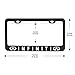 2Pcs Newest Matte Aluminum Alloy Logo License Plate Frame,with Screw Caps Cover Set,Applicable to US Standard car License Frame,for Infiniti(Matte Black)
