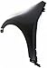 CPP Front Driver Side Primed Fender Replacement for 2007-2012 Nissan Altima Sedan