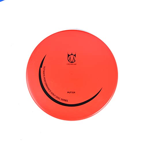 CROWN ME Disc Golf Set with 6 Discs and Starter Disc Golf Blue Bag