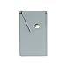 Phone Card Holder,Cell Phone Adhesive Stick on Wallet with Button Sticky on The Phone/Case Back for iPhone,Samsung,LG,Motorola,HTC (Mist Grey)