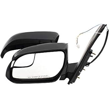 Right Passenger Side Mirror For Toyota Sienna 2013-2017 - Heated, Blind Spot Detection, Power Glass, Manual Folding, Black, 6-Pin (8791008112C0)