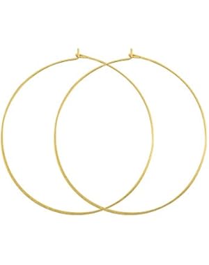 Womens Karma Large Hoop Earrings