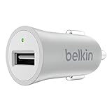 Belkin MIXIT Metallic USB Car Charger for Apple and Android Devices (2.4 Amp / 5 Watt), Silver