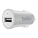 Belkin MIXIT Metallic USB Car Charger for Apple and Android Devices (2.4 Amp / 5 Watt), Silver