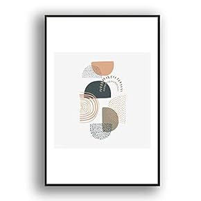 Framed Canvas Wall Art Abstract for Living Room, Bedroom Color Block Canvas Prints for Modern Home Decoration Ready to Hang - 16"x24" inches