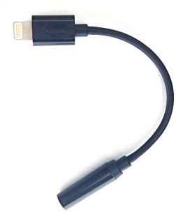 iPhone 7/7 Plus Lightning to 3.5mm Female Headphone Jack Adapter AUX, Female Audio Jack Headphone Cable Earbud Adapter Black