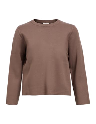 Object Objreynard Square Sleeve O-Neck Noos, Marrone, XS Femmina-Adulto