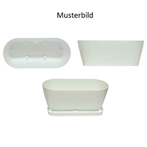 2X Blumenkasten Balkonkasten Pflanztopf für Garten Balkon und Tischdeko mit Wasserauffangschale für Innen- und… – Bild 4