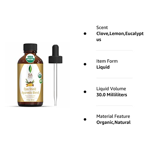 SVA Organics Ojas Shield Blend 1 Oz (30 ml)Therapeutic Grade Organic