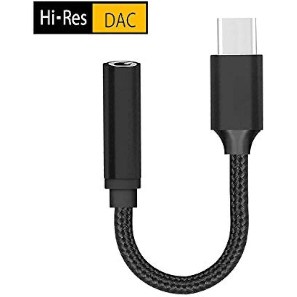 C To 3.5mm Headphone Audio Jack Adapter USB Female Aux Microphone