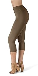 SATINA High Waisted Capri Leggings for Women